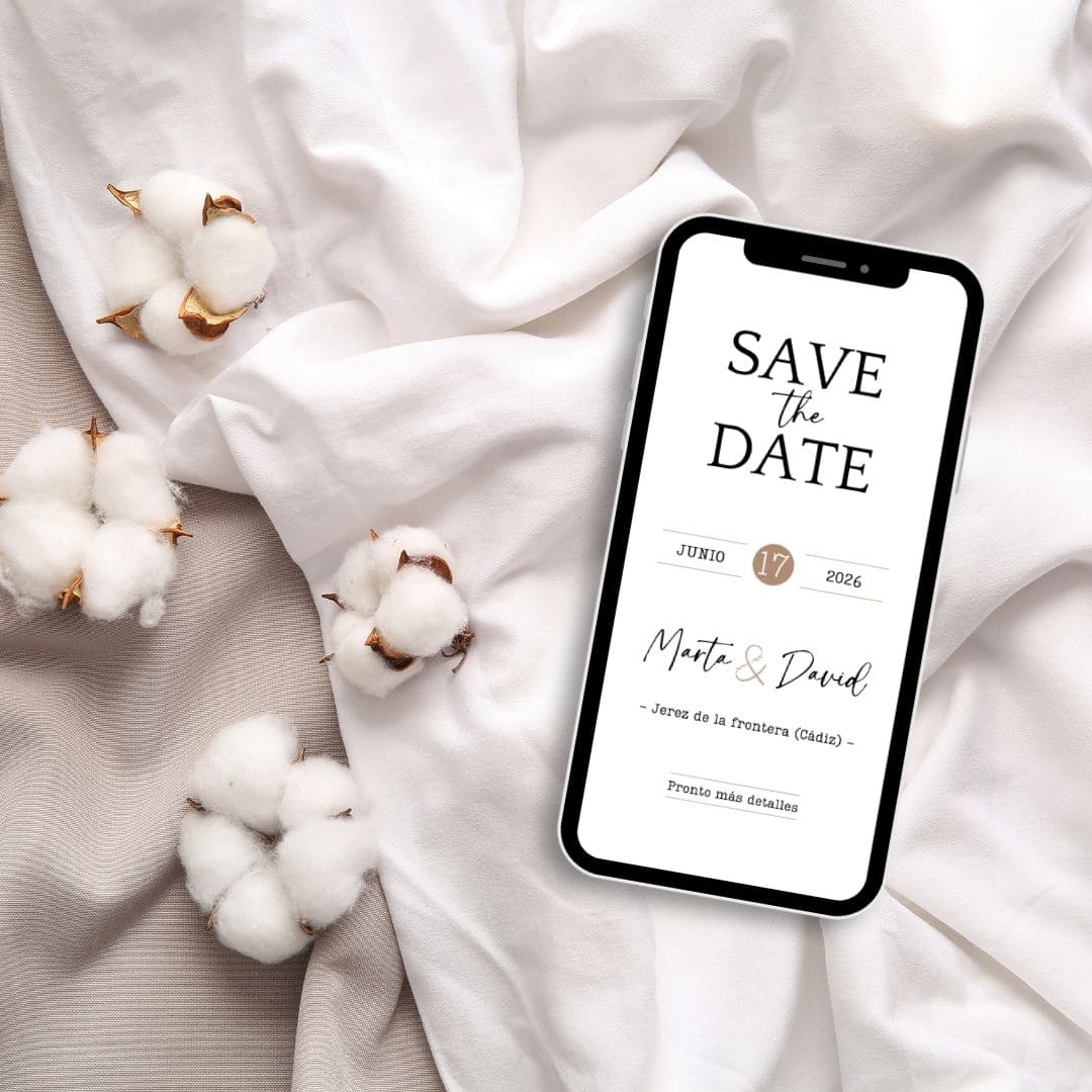 Save the Date digital Vintage